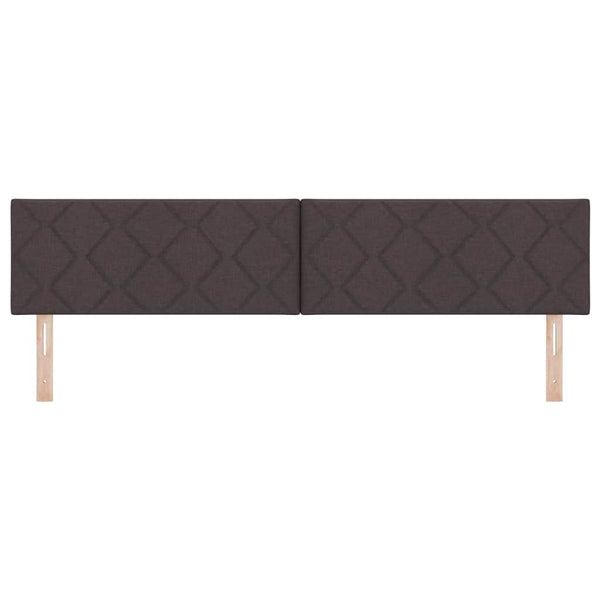 vidaXL LED Headboard Brown 200 cm Fabric