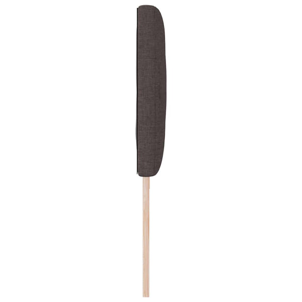 vidaXL LED Headboard Brown 200 cm Fabric