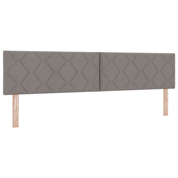 vidaXL LED Headboard Taupe 200 cm Fabric
