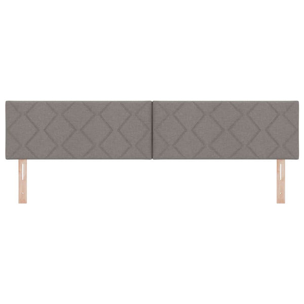 vidaXL LED Headboard Taupe 200 cm Fabric