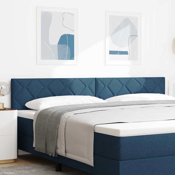 vidaXL LED Headboard Blue 200 cm Fabric