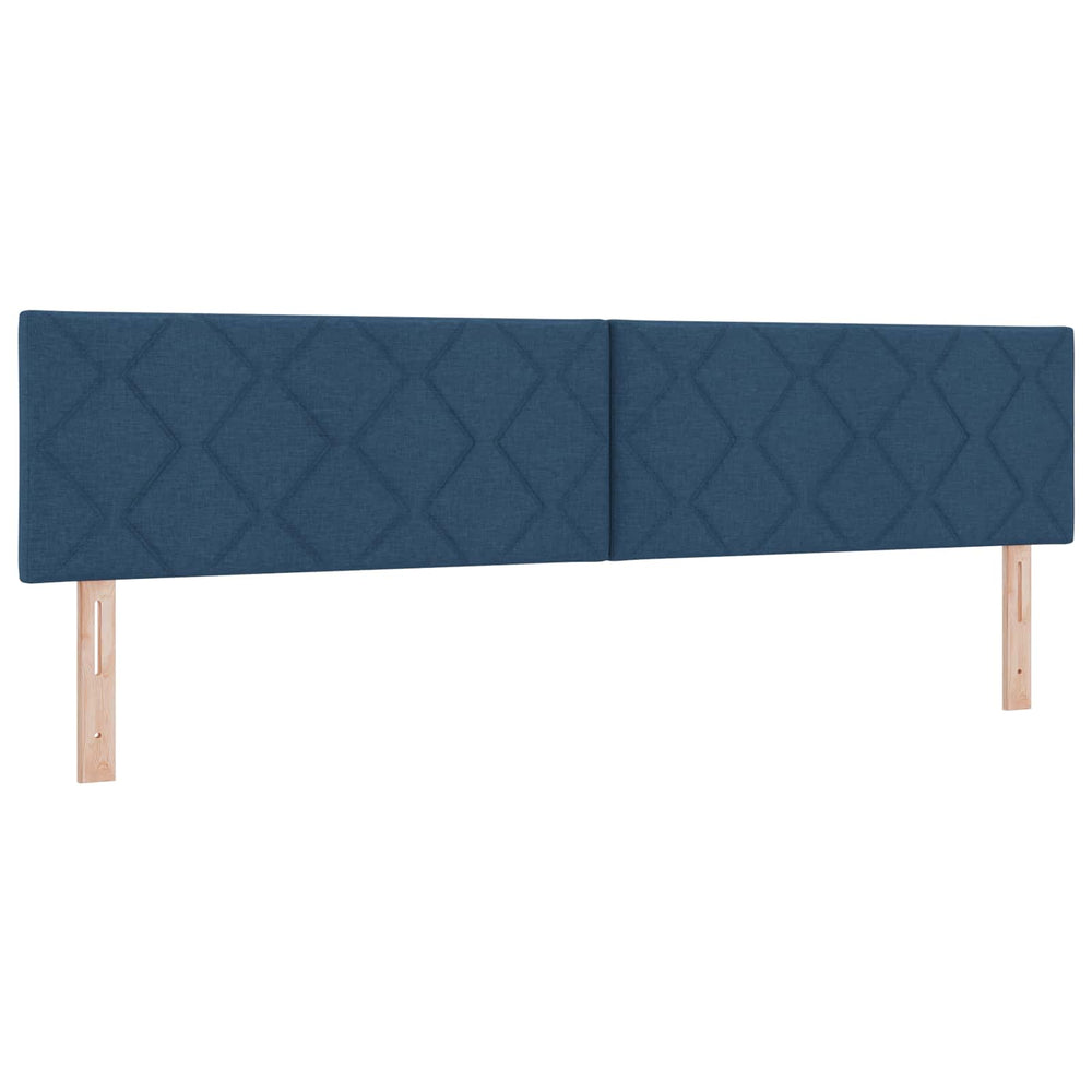 vidaXL LED Headboard Blue 200 cm Fabric