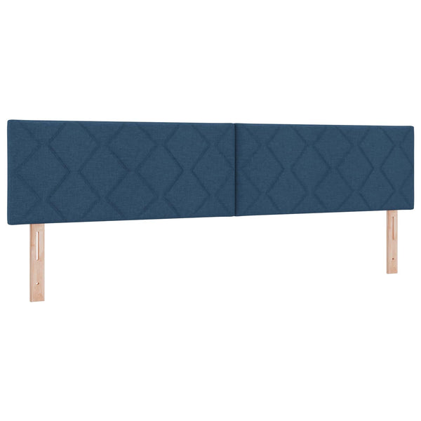 vidaXL LED Headboard Blue 200 cm Fabric