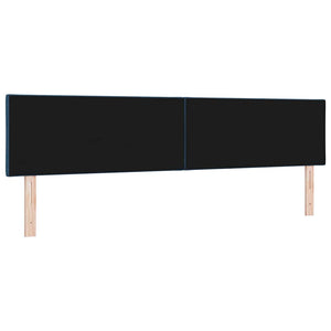 vidaXL LED Headboard Blue 200 cm Fabric