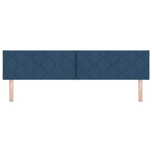 vidaXL LED Headboard Blue 200 cm Fabric