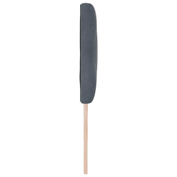 vidaXL LED Headboard Dark Grey 200 cm Velvet