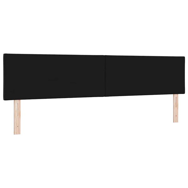 vidaXL LED Headboard Black 200 cm Velvet