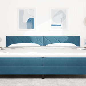 vidaXL LED Headboard Dark Blue 200 cm Velvet