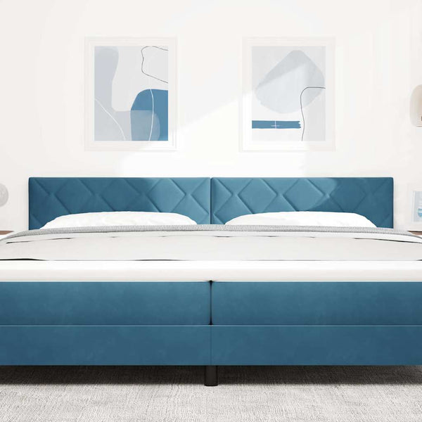 vidaXL LED Headboard Dark Blue 200 cm Velvet