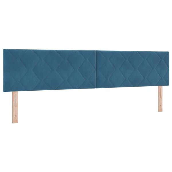 vidaXL LED Headboard Dark Blue 200 cm Velvet