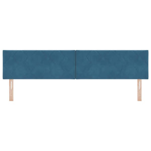 vidaXL LED Headboard Dark Blue 200 cm Velvet