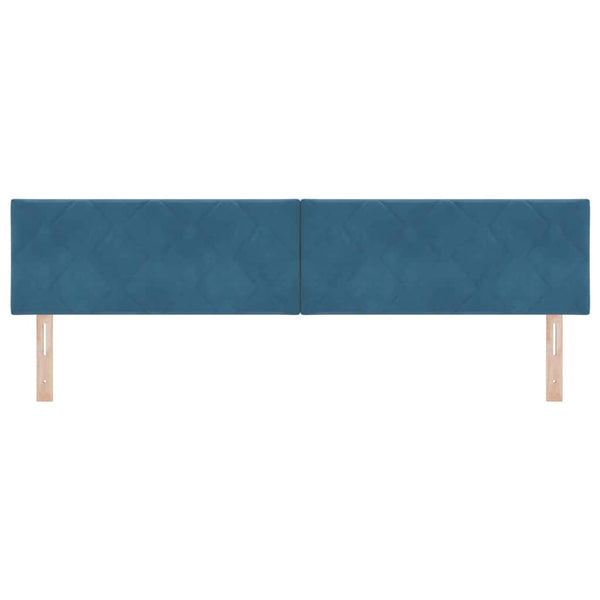 vidaXL LED Headboard Dark Blue 200 cm Velvet