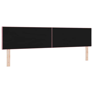 vidaXL LED Headboard Pink 200 cm Velvet