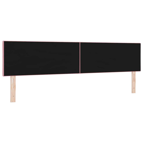 vidaXL LED Headboard Pink 200 cm Velvet