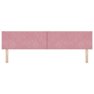 vidaXL LED Headboard Pink 200 cm Velvet