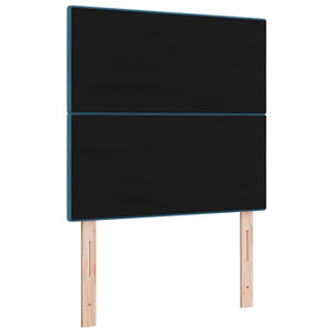 vidaXL LED Headboard with LED Strips Blue 80 cm Velvet