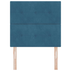 vidaXL LED Headboard with LED Strips Blue 80 cm Velvet