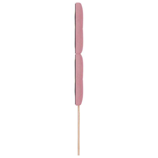 vidaXL LED Headboard with LED Strips Pink 90 cm Velvet