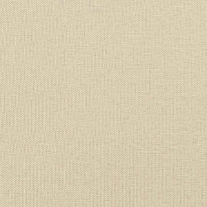 vidaXL Box Spring Bed with Pillows and Headboard Cream 140 x 190 cm Fabric