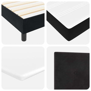 vidaXL Box Spring Bed with Mattress Black 180 x 200 cm Velvet