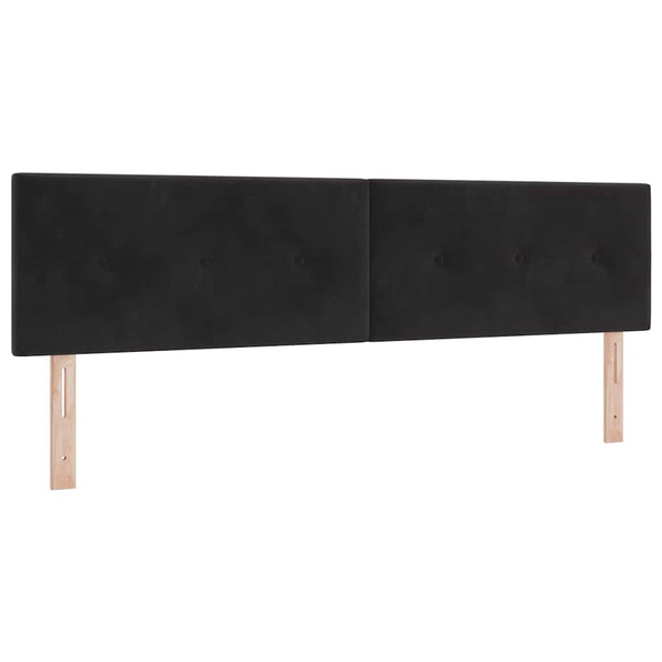 vidaXL Box Spring Bed with Mattress Black 180 x 200 cm Velvet