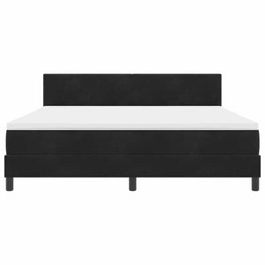 vidaXL Box Spring Bed with Mattress Black 180 x 200 cm Velvet