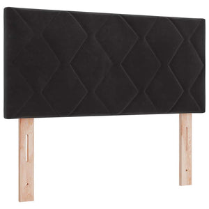 vidaXL Box Spring Bed with Headboard Black 120 x 190 cm Velvet