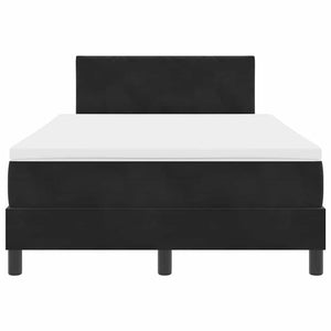 vidaXL Box Spring Bed with Headboard Black 120 x 190 cm Velvet