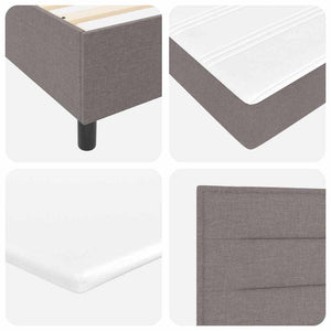 Boxspringbett mit Matratze Taupe 140x200 cm