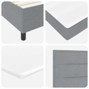 Boxspringbett mit Matratze Hellgrau 160x200 cm
