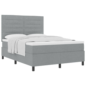 Boxspringbett mit Matratze Hellgrau 160x200 cm