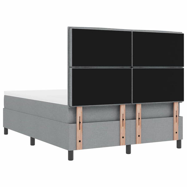 Boxspringbett mit Matratze Hellgrau 160x200 cm