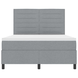 Boxspringbett mit Matratze Hellgrau 160x200 cm