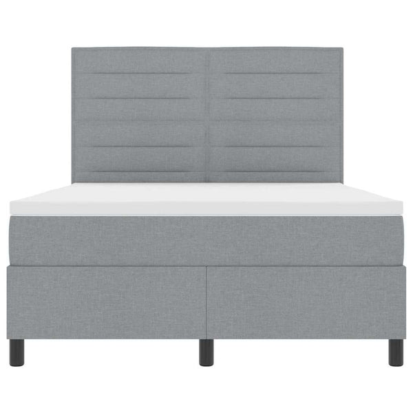Boxspringbett mit Matratze Hellgrau 160x200 cm