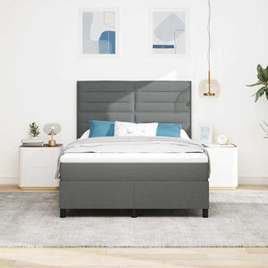 Boxspringbett mit Matratze Dunkelgrau 160x200 cm