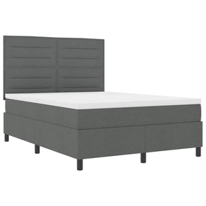 Boxspringbett mit Matratze Dunkelgrau 160x200 cm