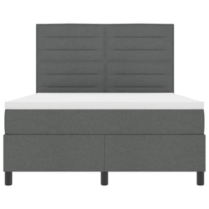 Boxspringbett mit Matratze Dunkelgrau 160x200 cm
