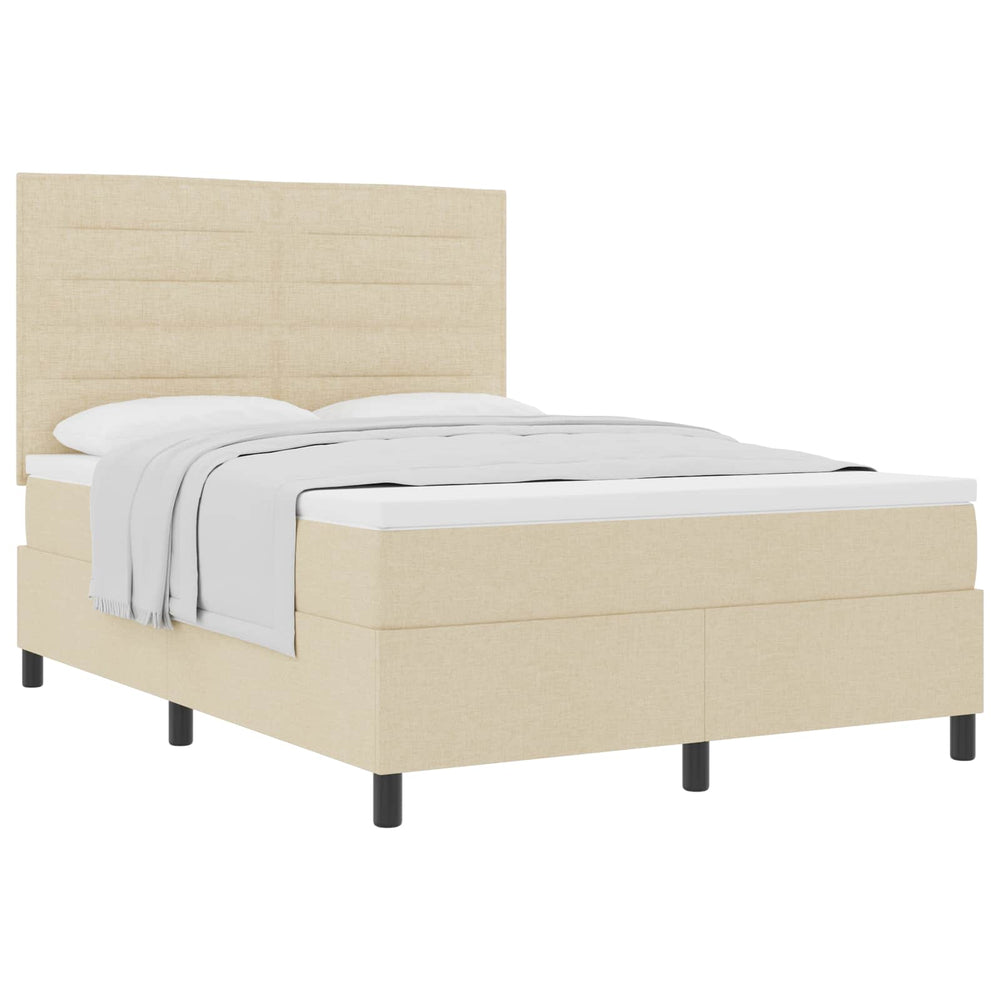 Boxspringbett Creme 160x200 cm