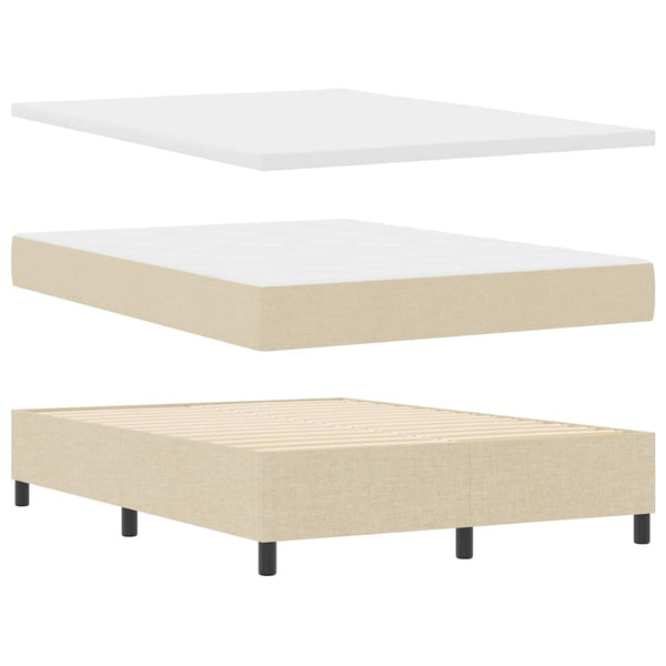 Boxspringbett Creme 160x200 cm