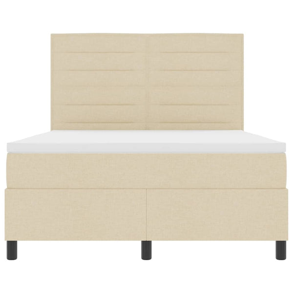 Boxspringbett Creme 160x200 cm