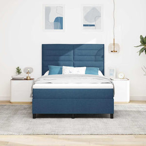 Boxspringbett Blau 160x200 cm mit Matratze