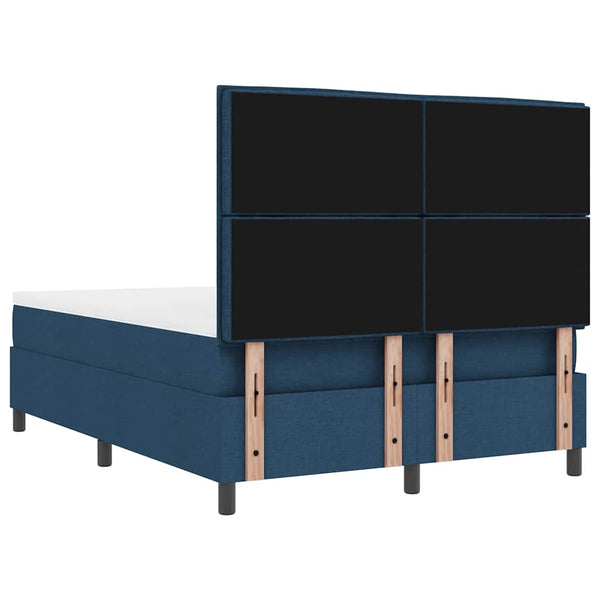 Boxspringbett Blau 160x200 cm mit Matratze