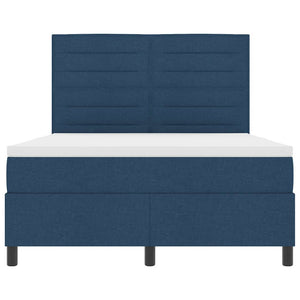 Boxspringbett Blau 160x200 cm mit Matratze
