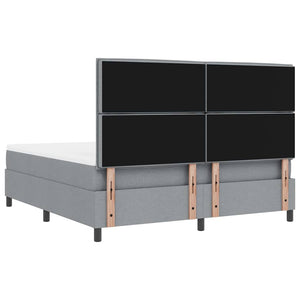 Boxspringbett mit Matratze Hellgrau 180x200 cm