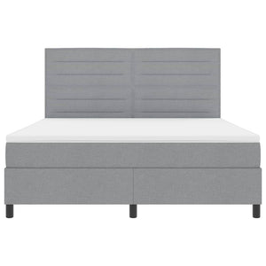 Boxspringbett mit Matratze Hellgrau 180x200 cm
