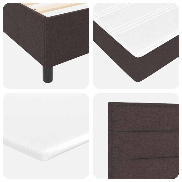 Boxspringbett Dunkelbraun 180x200 cm