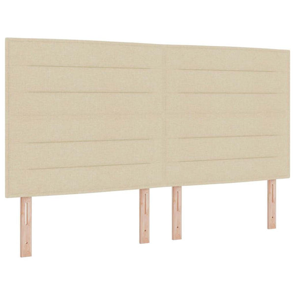 Boxspringbett Creme 180x200 cm mit Matratze