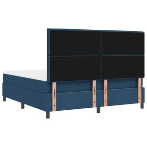 Boxspringbett Blau 180x200 cm mit Matratze