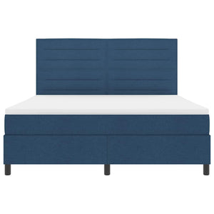 Boxspringbett Blau 180x200 cm mit Matratze