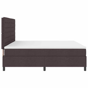 Boxspringbett mit Matratze Dunkelbraun 200x200 cm